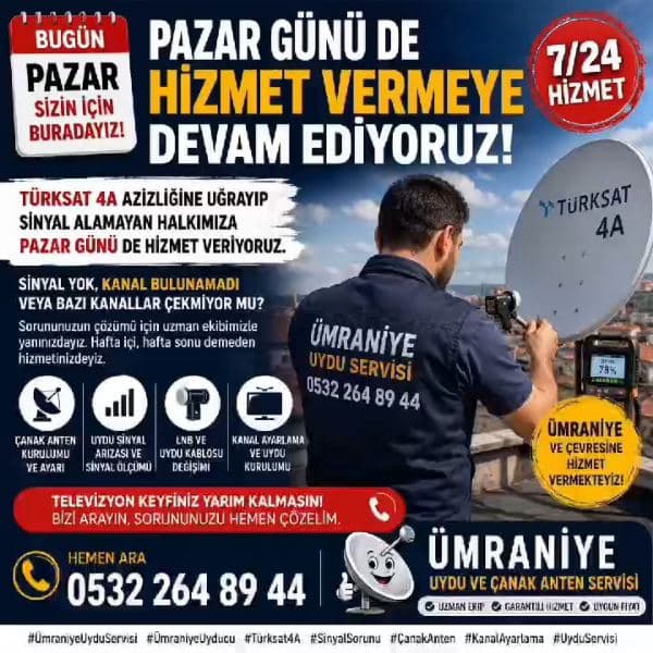 Ümraniye Uydu Servisi - Video 12